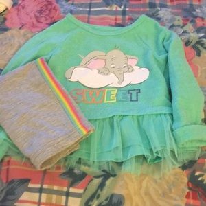 Long sleeve top with matching bottoms